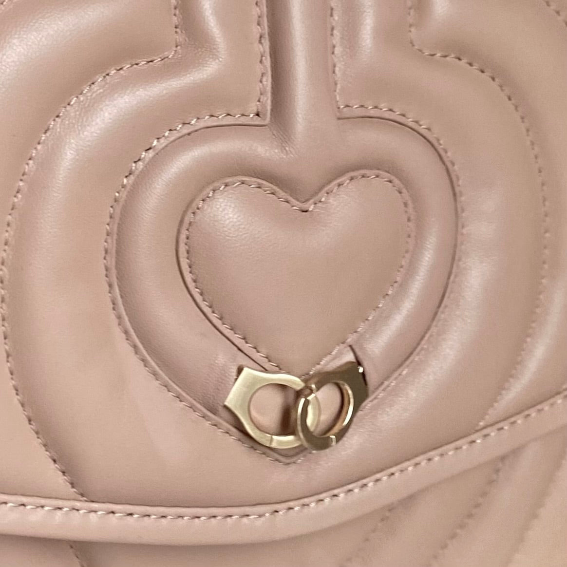 Sac trotteur à rabat - Beige rosé