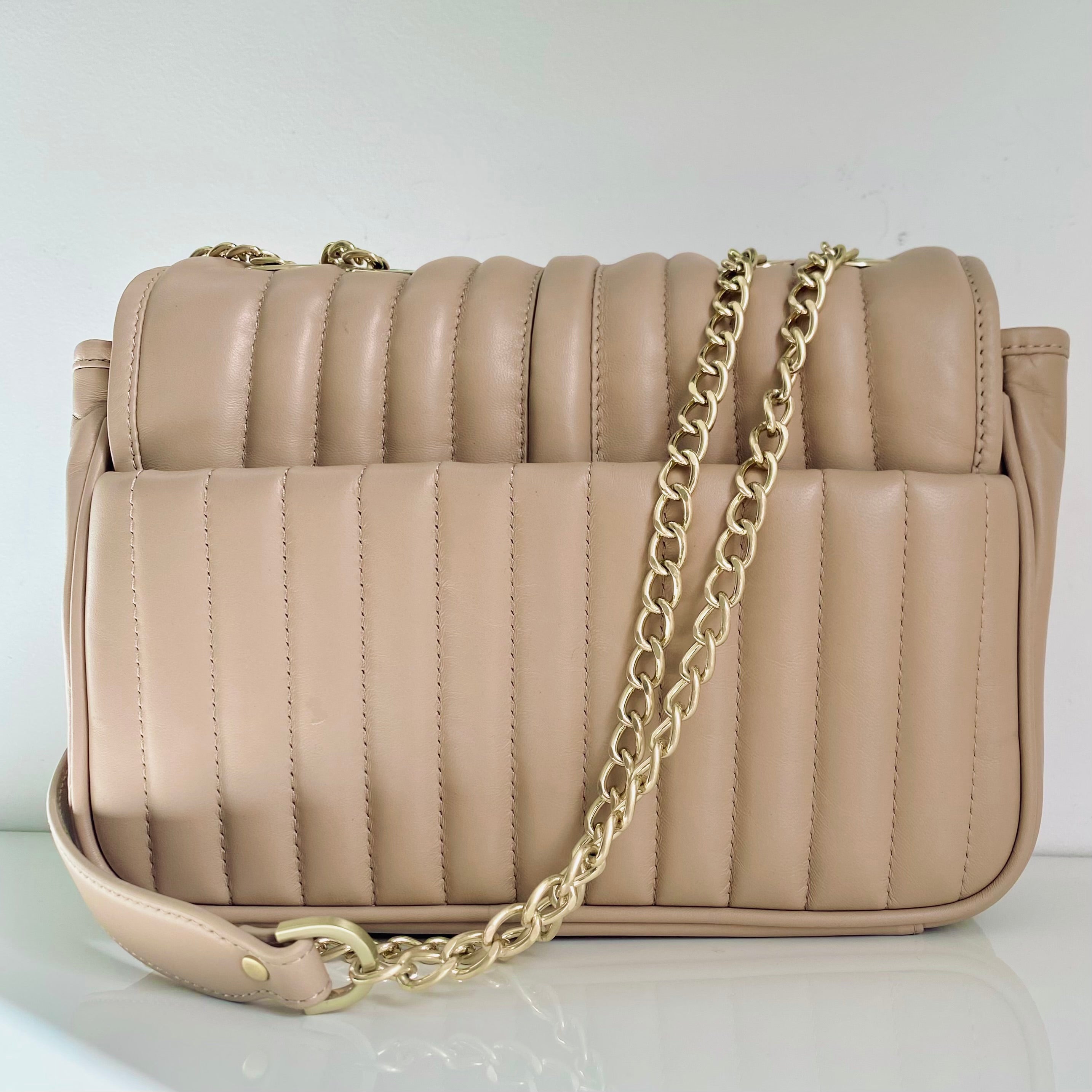 Sac trotteur à rabat - Beige