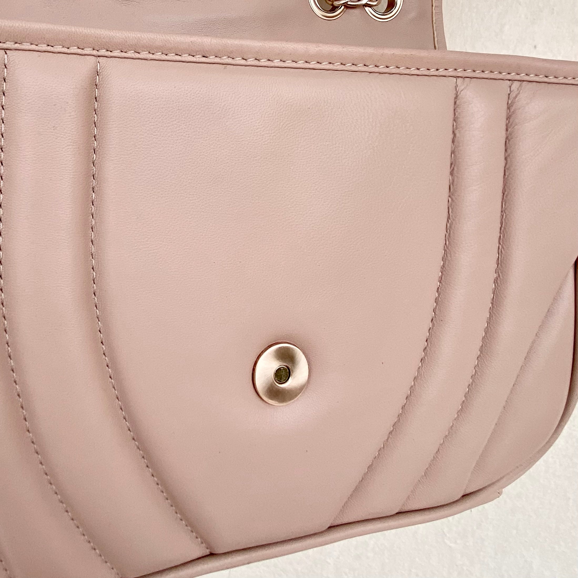 Sac trotteur à rabat - Beige rosé
