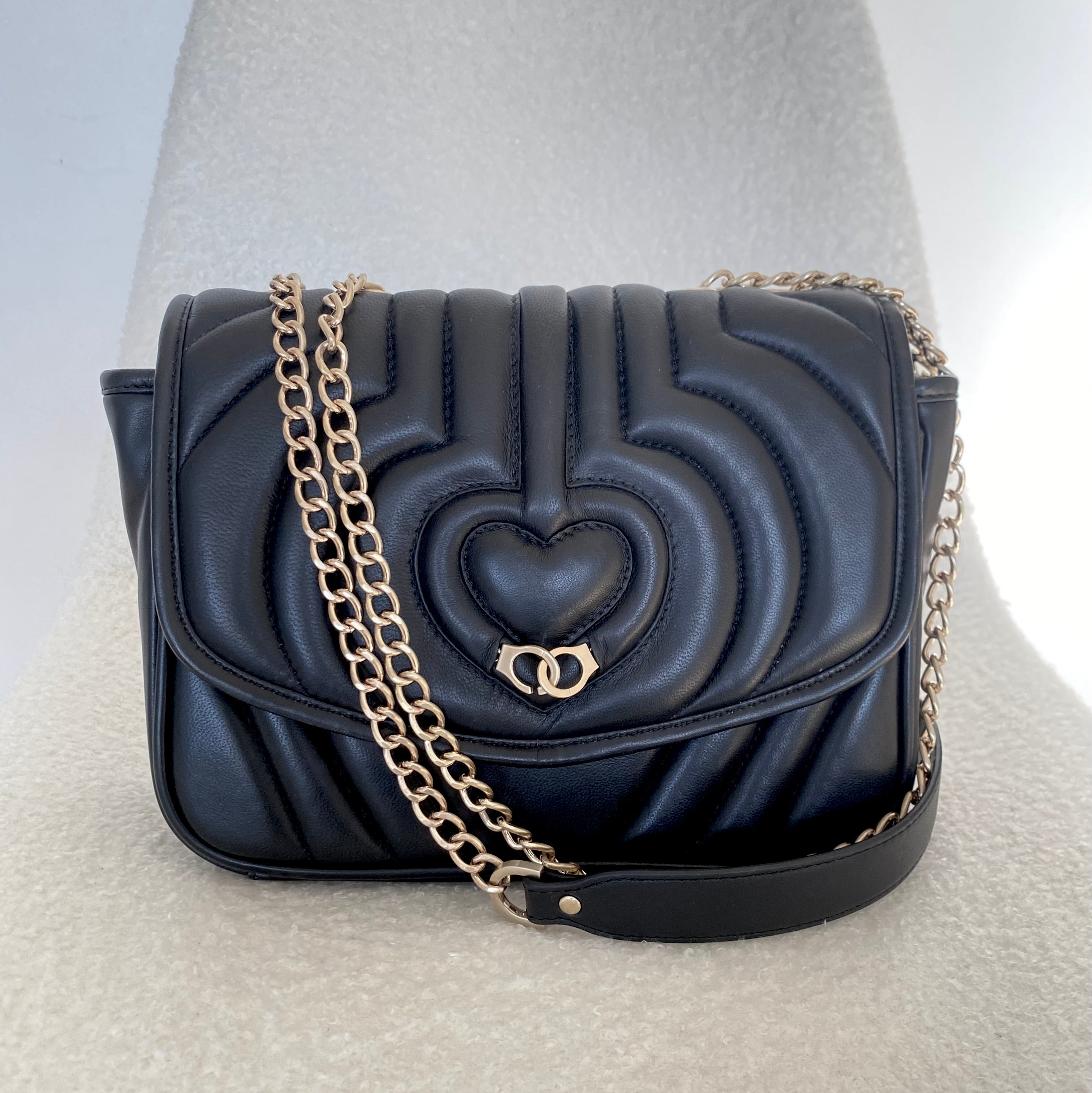 Sac trotteur à rabat - Noir