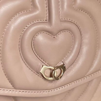 Sac trotteur à rabat SOFT MATELASSÉ - GOURIA Couleur Beige rosé