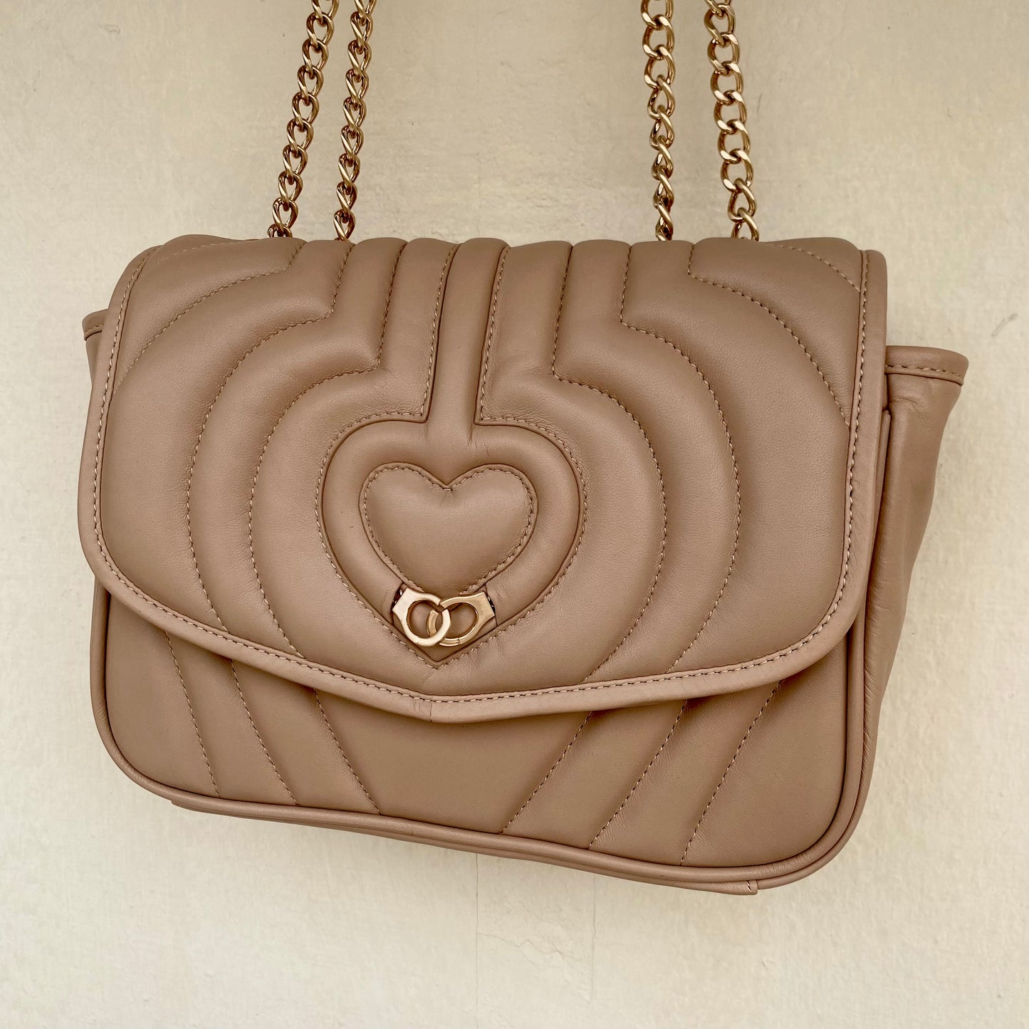 Sac trotteur à rabat SOFT MATELASSÉ - GOURIA Couleur Camel