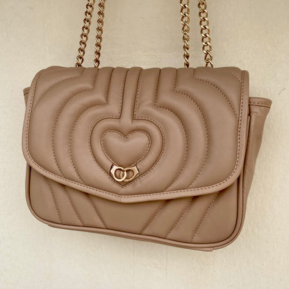 Sac trotteur à rabat SOFT MATELASSÉ - GOURIA Couleur Camel