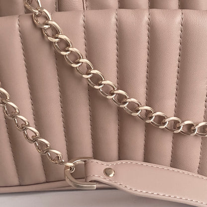 Sac trotteur à rabat SOFT MATELASSÉ - GOURIA Couleur Beige rosé