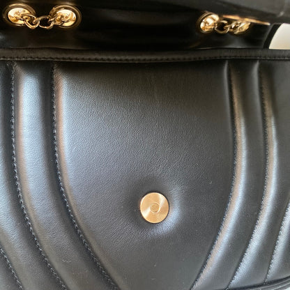 Sac trotteur à rabat SOFT MATELASSÉ - GOURIA Couleur Noir