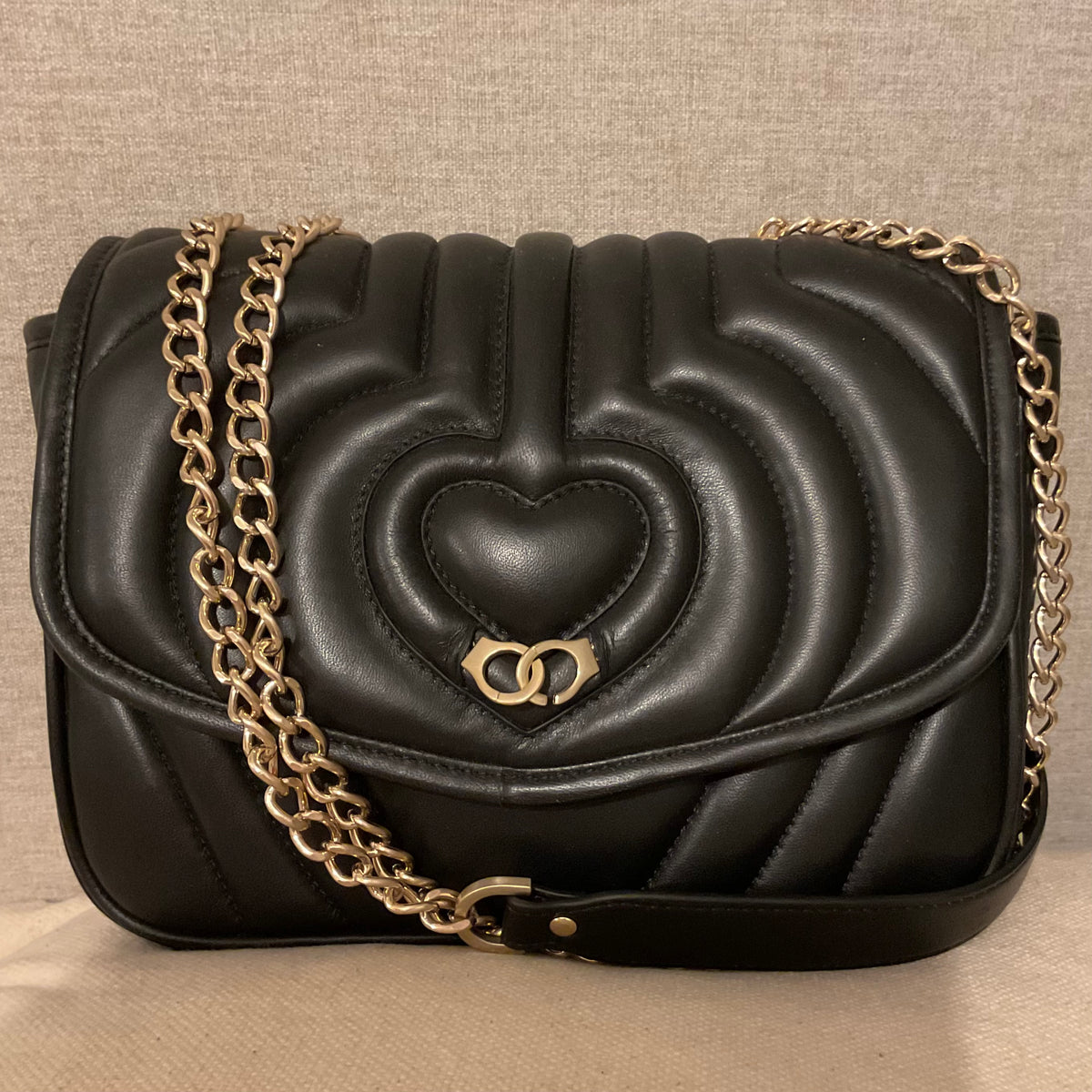 Sac trotteur à rabat - Noir