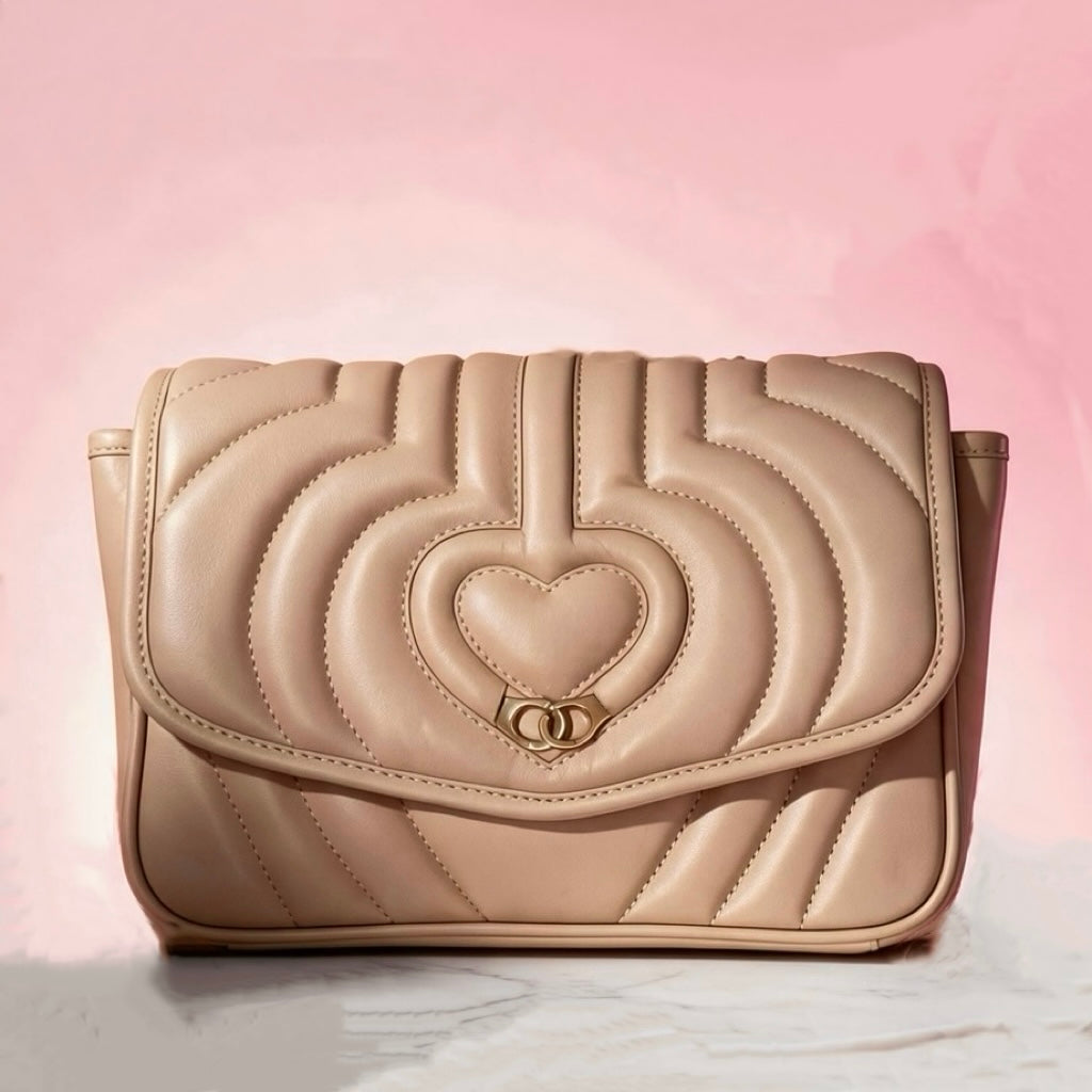 Sac trotteur à rabat - Beige