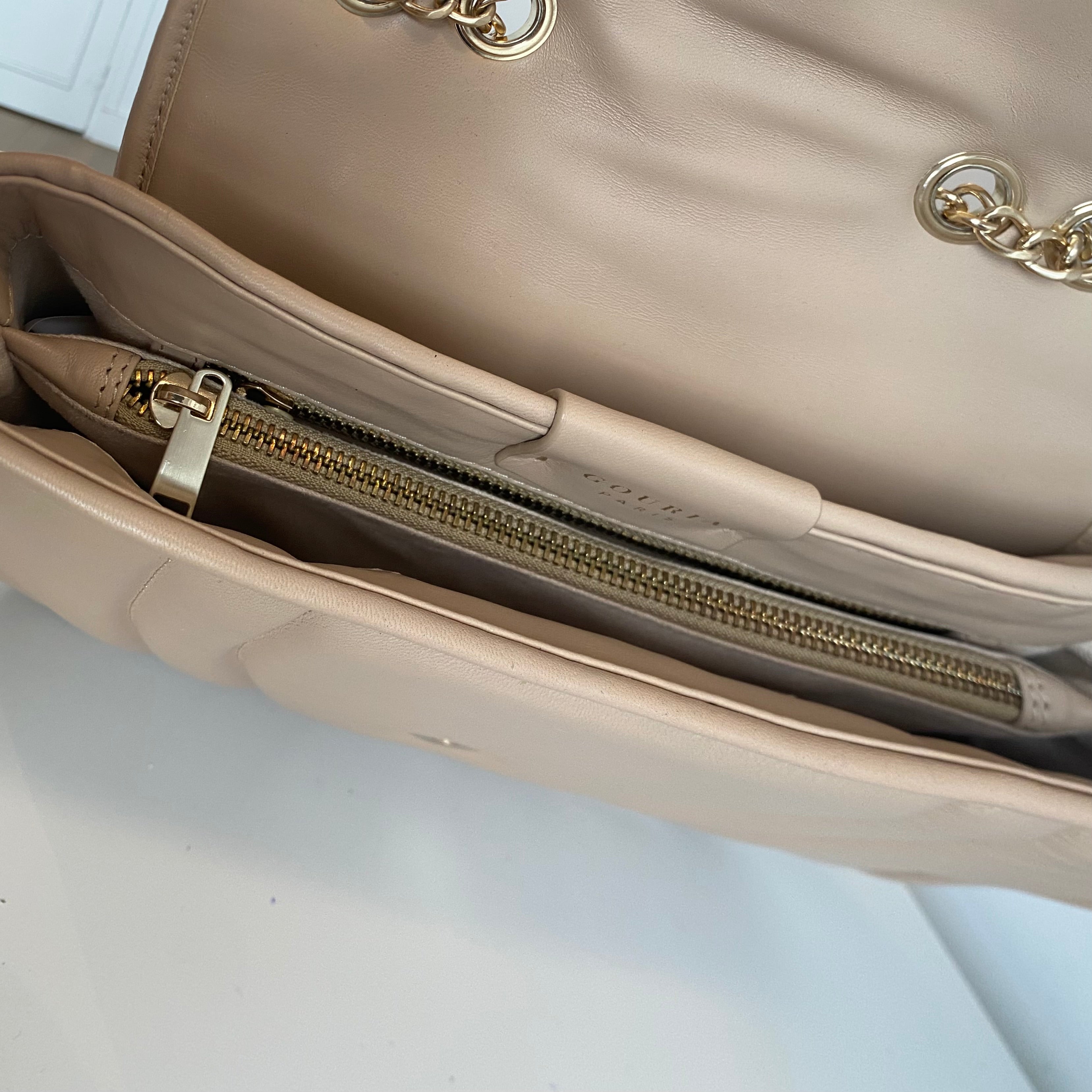 Sac trotteur à rabat - Beige