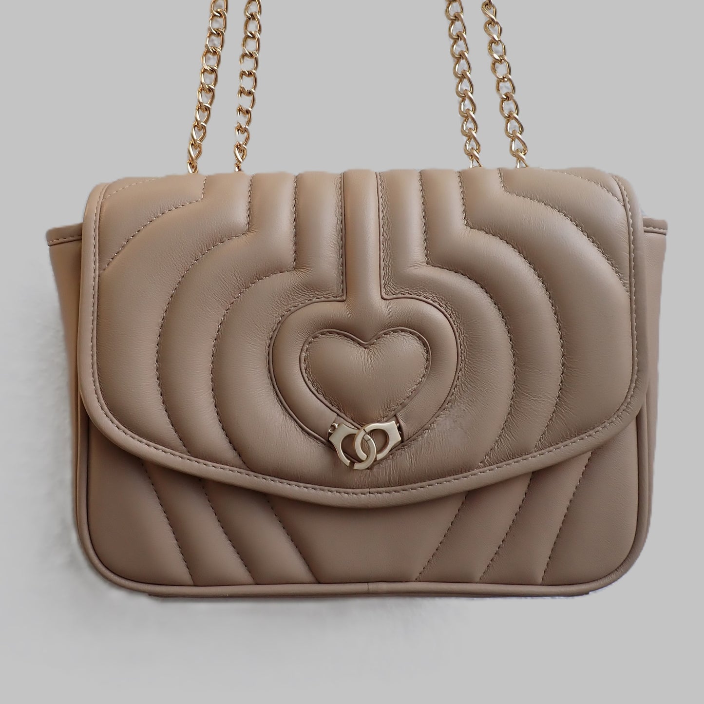 Sac trotteur à rabat SOFT MATELASSÉ - GOURIA Couleur Camel