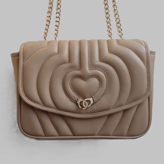 Sac trotteur à rabat SOFT MATELASSÉ - GOURIA Couleur Camel