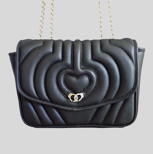 Sac trotteur à rabat SOFT MATELASSÉ - GOURIA Couleur Noir