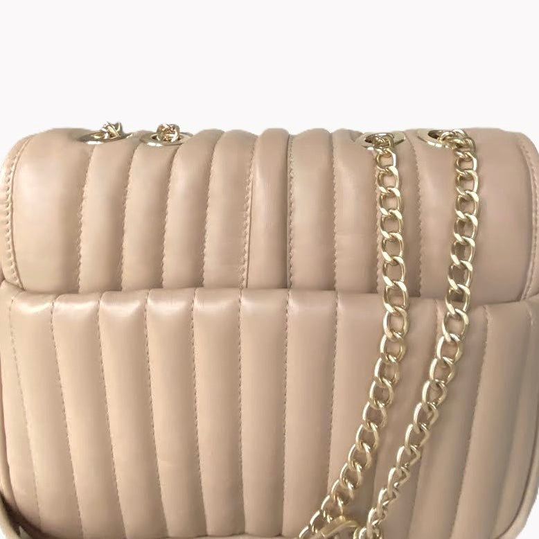 Sac trotteur à rabat - Beige