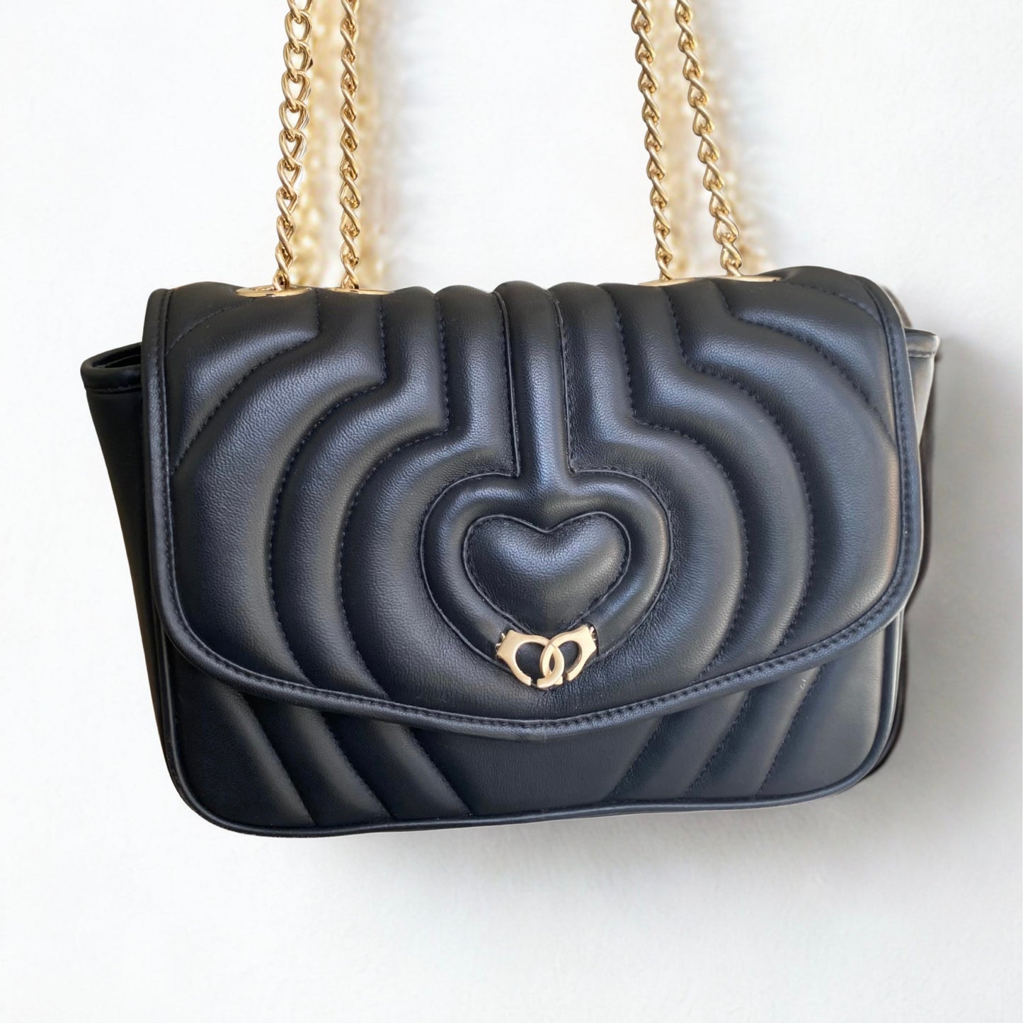 Sac trotteur à rabat SOFT MATELASSÉ - GOURIA Couleur Noir