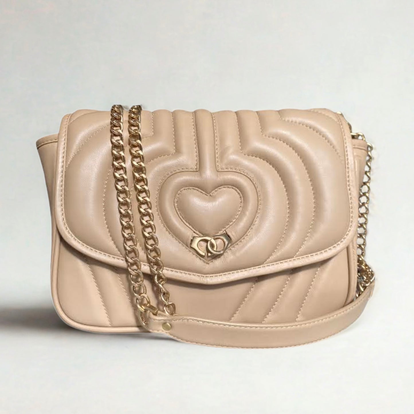 Sac trotteur à rabat SOFT MATELASSÉ - GOURIA Couleur Beige